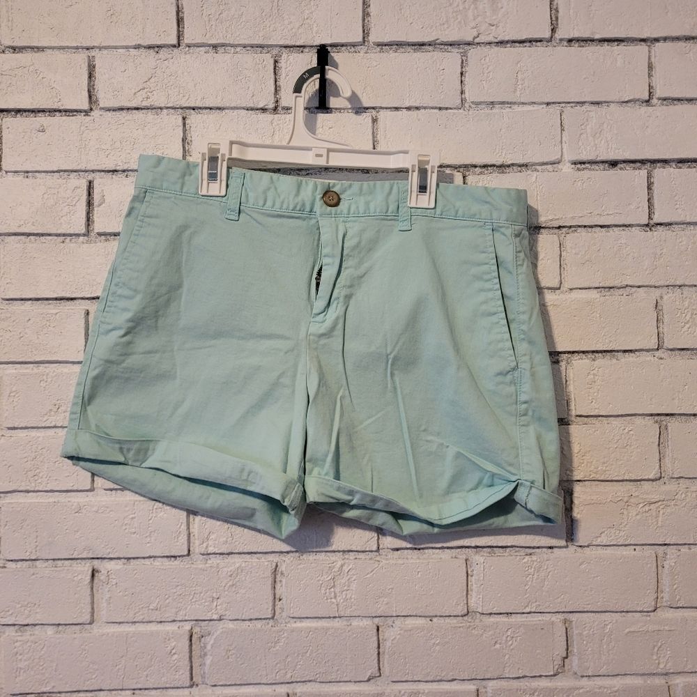 Gap Khakis Girlfriend 4 Inch Shorts - Light Green/Mint - Women's Size 6 (US)